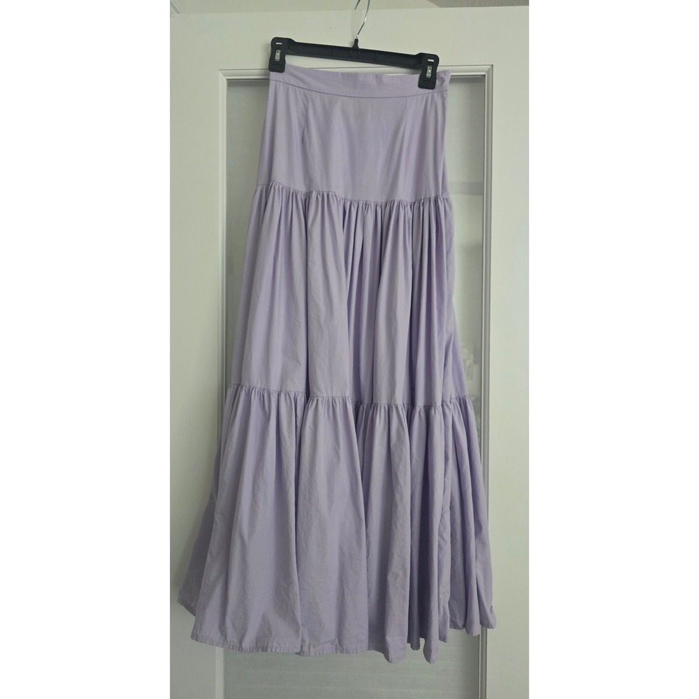Runaway The Label Lilac Purple Tiered Maxi Skirt High Waisted Size S US 4 Flowy